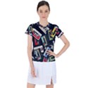 Abstract Case Women s Sports Top View1