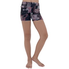 Aesthetic , Aesthetic, Dark Kids  Lightweight Velour Yoga Shorts by kyorashop23
