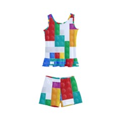 Colorful Bricks, Bricks, Colorful Kids  Boyleg Swimsuit by kyorashop23