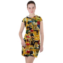 Lego People, Games Drawstring Hooded Dress by kyorashop23