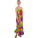 Umbrella, Colorful, Positive, Sky, Rainbow Cami Maxi Ruffle Chiffon Dress View1
