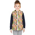 Template Christmas Pattern Kids  Hooded Puffer Vest View1