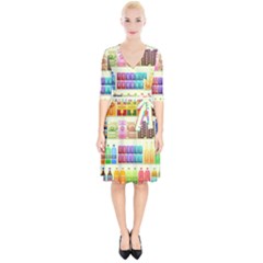 Supermarket Shelf Products Snacks Wrap Up Cocktail Dress by Cemarart