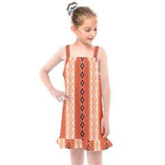 Geometrical Geometric Pattern Kids  Overall Dress by Sabxi