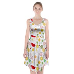 Pattern Seamless Texture Fruit Racerback Midi Dress by Sabxi