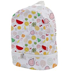 Pattern Seamless Texture Fruit Zip Bottom Backpack by Sabxi