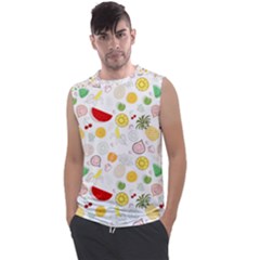 Pattern Seamless Texture Fruit Men s Regular Tank Top by Sabxi