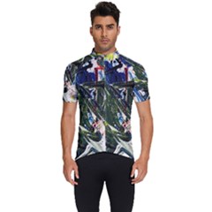 Snow In A City-1-1 Men s Short Sleeve Cycling Jersey by bestdesignintheworld