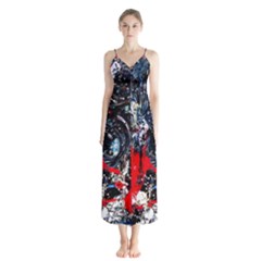 Multiple Desires-1-1 Button Up Chiffon Maxi Dress by bestdesignintheworld