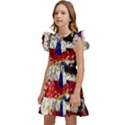 abstract-1 Kids  Winged Sleeve Dress View2