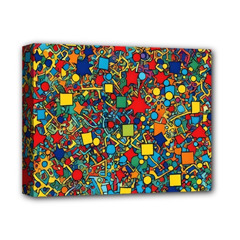 Shapes Pattern Deluxe Canvas 14  X 11  (stretched) by Posterlux