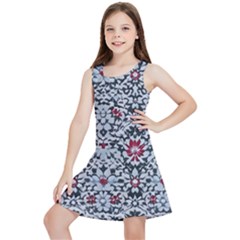 Gothic Leaf Pattern 6 Kids  Lightweight Sleeveless Dress by violetheavensky