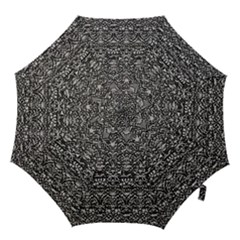 Gothic Leaf Pattern 2 Hook Handle Umbrellas (large) by violetheavensky