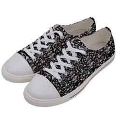 Gothic Leaf Pattern 2 Women s Low Top Canvas Sneakers by violetheavensky