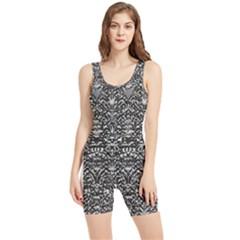 Gothic Leaf Pattern 2 Women s Wrestling Singlet by violetheavensky