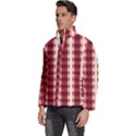 Retro 60s 50s Plaid Pattern 4 Men s Puffer Bubble Jacket Coat View2