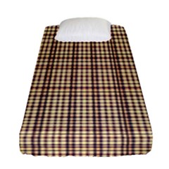 Retro 60s 50s Plaid Pattern 3 Fitted Sheet (single Size) by violetheavensky