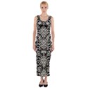 Gothic Leaf Pattern 4 Fitted Maxi Dress View1