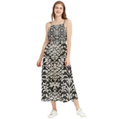 Gothic Leaf Pattern 4 Boho Sleeveless Summer Dress by violetheavensky