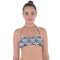 Gothic Leaf Pattern Tie Back Bikini Top by violetheavensky