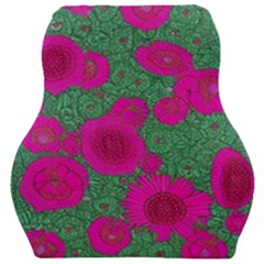 Mid Century Retro Floral 1970s 1960s Pattern 97 Car Seat Velour Cushion  by violetheavensky