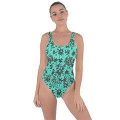 Mid Century Retro Floral 1970s 1960s Pattern 102 Bring Sexy Back Swimsuit by violetheavensky