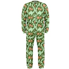 Retro 1880s Flowers Pattern 5 Onepiece Jumpsuit (men) by violetheavensky