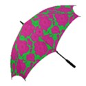 Mid Century Retro Floral 1970s 1960s Pattern 98 Golf Umbrellas View2