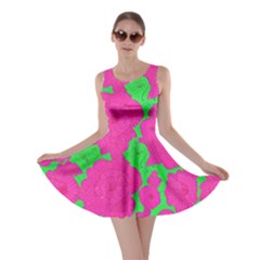 Mid Century Retro Floral 1970s 1960s Pattern 98 Skater Dress by violetheavensky