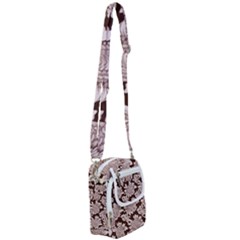 Mid Century Retro Floral 1970s 1960s Pattern 106 Shoulder Strap Belt Bag by violetheavensky