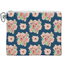 Retro 1880s Flowers Pattern 7 Canvas Cosmetic Bag (xxxl) by violetheavensky