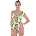 Retro 1880s Flowers Pattern 8 Short Sleeve Leotard  View1