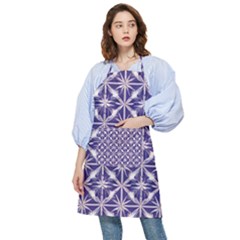 Royal Fractal Pattern 4 Pocket Apron by violetheavensky