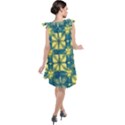 Royal Fractal Pattern 2 Tie Up Tunic Dress View2