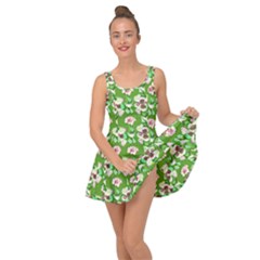 Retro 1880s Flowers Pattern 4 Inside Out Casual Dress by violetheavensky