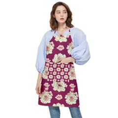 Retro 1880s Flowers Pattern Pocket Apron by violetheavensky