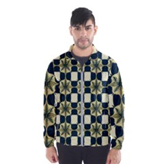 Royal Fractal Pattern Men s Windbreaker by violetheavensky