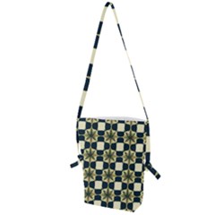Royal Fractal Pattern Folding Shoulder Bag by violetheavensky