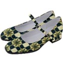 Royal Fractal Pattern Women s Mary Jane Shoes View2