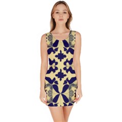 Royal Fractal Pattern 3 Bodycon Dress by violetheavensky