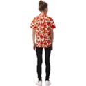 Mid Century Retro Floral 1970s 1960s Pattern 92 Kids  Short Sleeve Shirt View2
