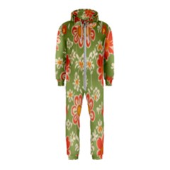 Retro 40s 50s Mexico Flowers Pattern 3 Hooded Jumpsuit (kids) by violetheavensky