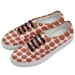 Retro 40s 50s Cupcake Pattern Women s Classic Low Top Sneakers by violetheavensky