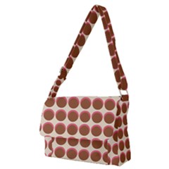 Retro 40s 50s Cupcake Pattern Full Print Messenger Bag (m) by violetheavensky