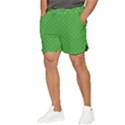 green plaid tartan diagonal 1 Men s Runner Shorts View3