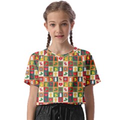 Template Christmas Pattern Kids  Basic T-shirt by Proyonanggan