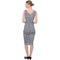 Black White Leopard Sleeveless Pencil Dress View4
