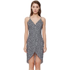 Giraffe Pattern (2) Wrap Frill Dress by DinkovaArt