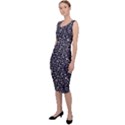 Brown Giraffe Pattern Sleeveless Pencil Dress View2