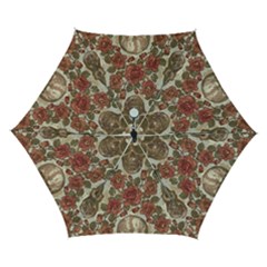Skull And Roses Flowee Flora Floral Patterns Pattern Automatic Folding Umbrella With Case (small) by Tsamara